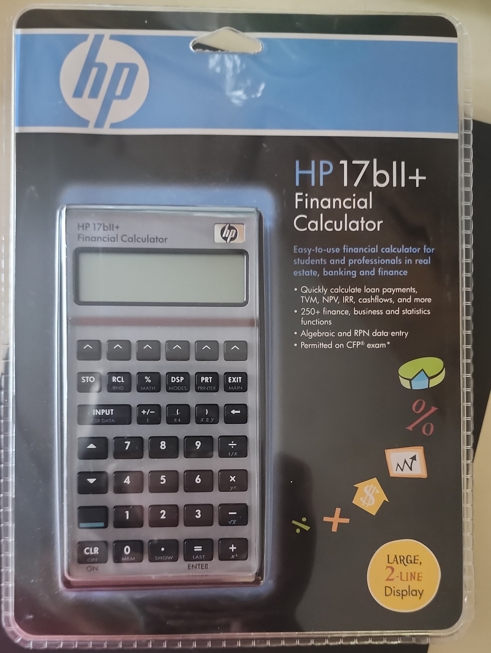 Hp 17Biiplus 17Bii+ Financial Calculator, 22-Digit Lcd